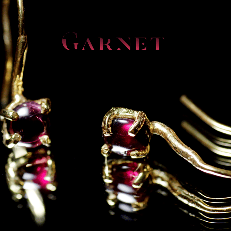 OUTLET***New『Garnet』の世界でひとつの天然石ピアス silver925 +