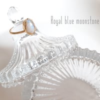 New Brass Collection『ロイヤルブルームーンストーン』の世界でひとつの天然石リング