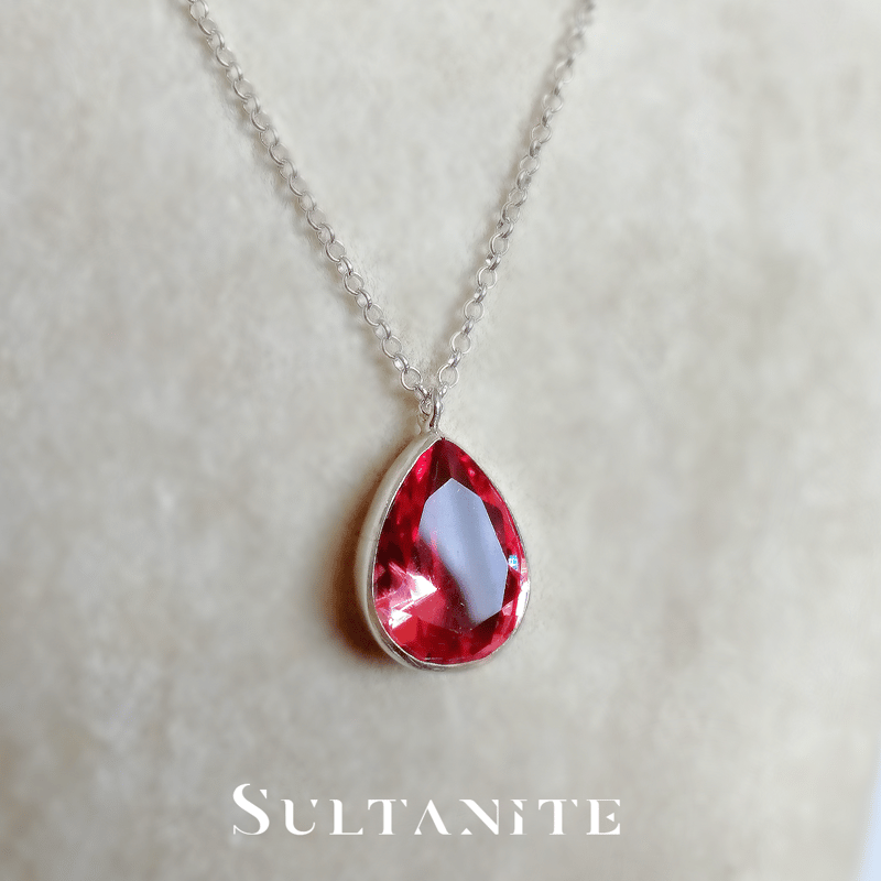 New 『ズルタナイト』の世界でひとつの天然石ネックレスsilver925  