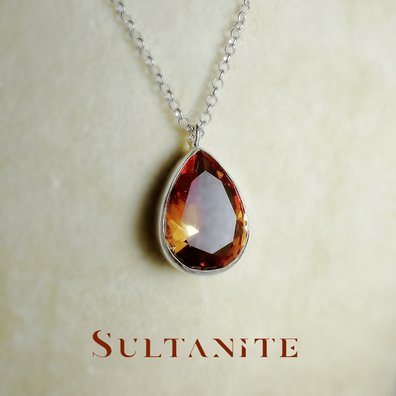 New 『ズルタナイト』の世界でひとつの天然石ネックレスsilver925  