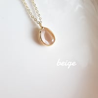 New Brass Collection『ベージュムーンストーン』のシンプル天然石ネックレス