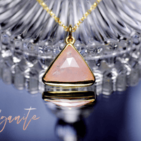 New『Morganite』の世界でひとつの天然石ネックレスsilver925 + 22kgf