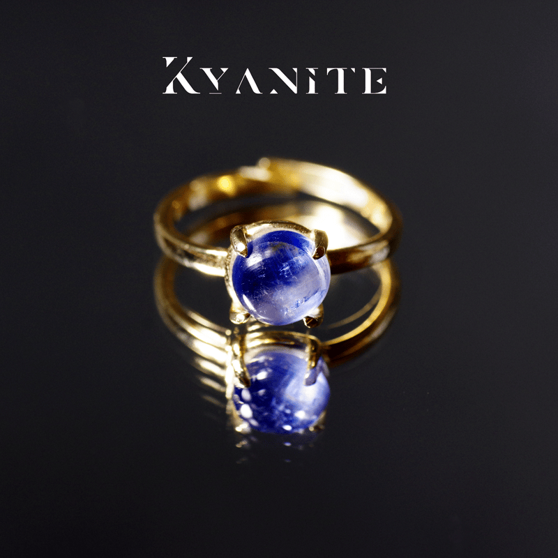 NEW『煌めくカイヤナイト』世界でひとつ天然石リングsilver925 New『カイヤナイト』の世界でひとつの天然石リングsilver925+
