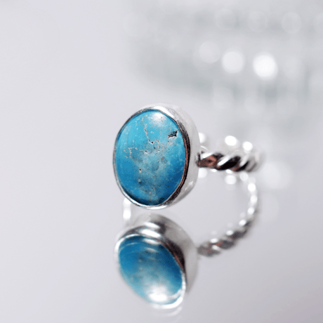 New Arrival☆新作☆『Turquoise』☆天然石リングsilver925
