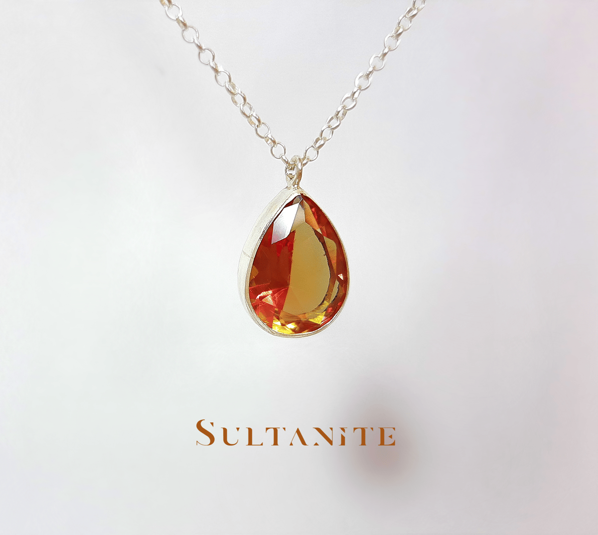 New 『ズルタナイト』の世界でひとつの天然石ネックレスsilver925  