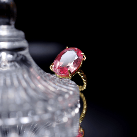 新作 ☆『Morganite』☆の世界でひとつの天然石リングsilver925 + k18コーティング