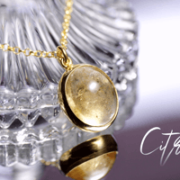 New『Citrine』の世界でひとつの天然石ネックレス silver925 + 18kgf