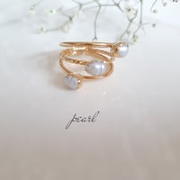 New Brass Collection『Pearl』の世界でひとつの天然石リング