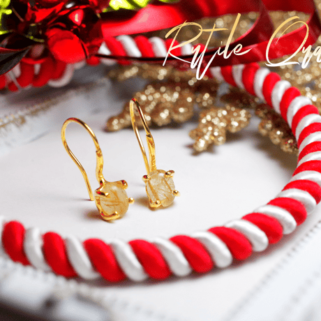 ルチルクォーツピアス | STORES