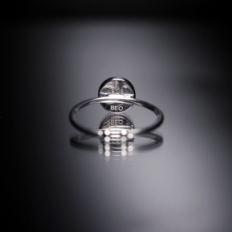 新作 ☆『Black Opal』☆の世界でひとつの天然石リングsilver925 + ロジウムコーティング