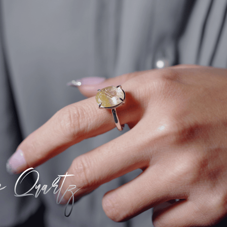 New Arrival☆『ルチルクォーツ』の世界でひとつの天然石リングsilver925