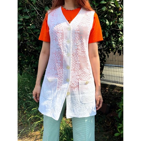 60s Lace gilet【00305】