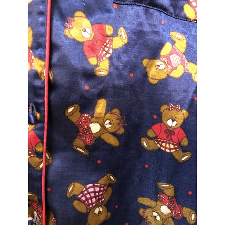 Vintage Teddy Bear pajama shirt【01008】