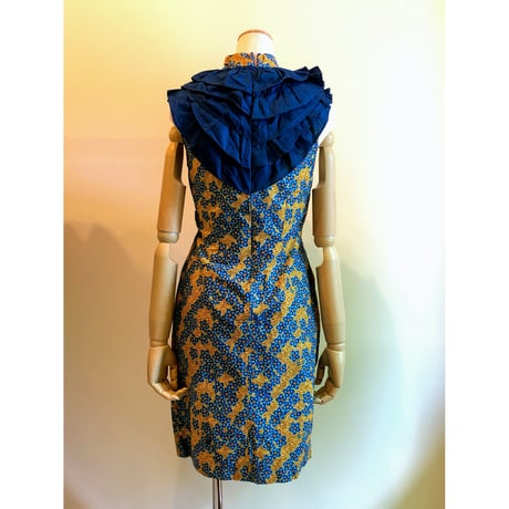 70s mini dress【00222】