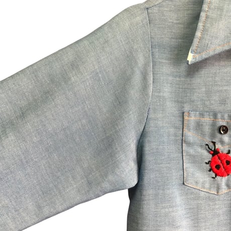 70s Chambray blouse【01466】