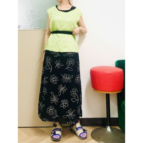 Green crinkle crush 2PC【00672】