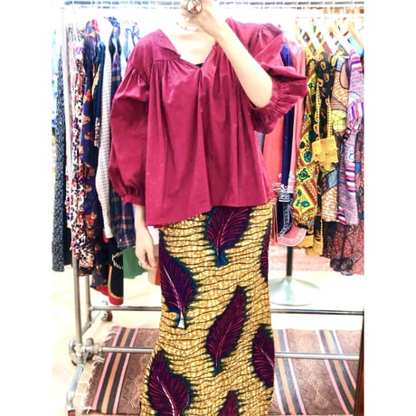 Vintage burgundy top【01204】