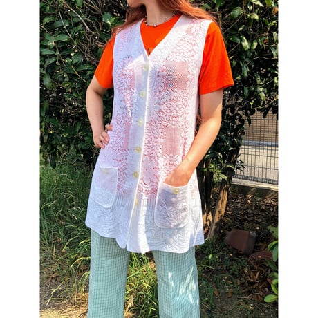 60s Lace gilet【00305】