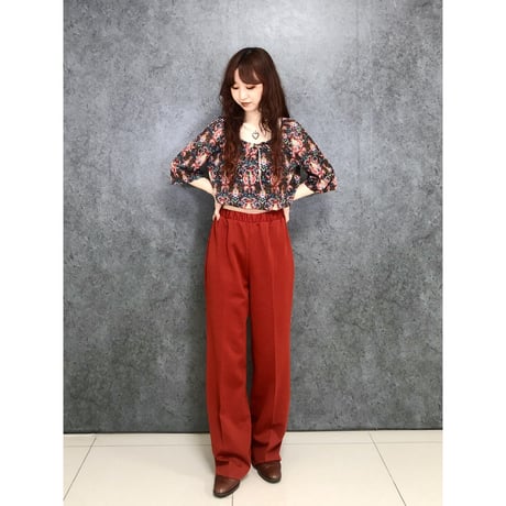 70s Rust-Red pants【01418】