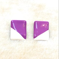 90s Purple 2tone pierce【01137】
