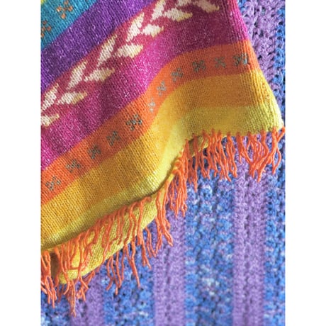 Ecuador knit poncho【01422】