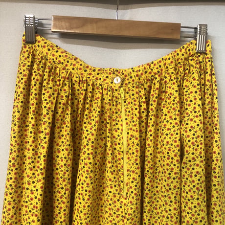 70s Yellow floral 2pc【01213】