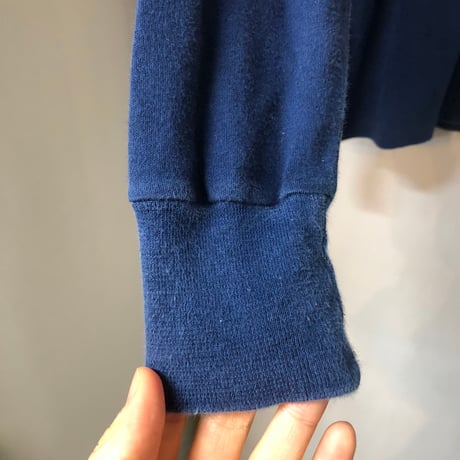 80s NAVY turtleneck top【01015】