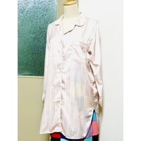 Vintage babypink pajama shirt【00849】