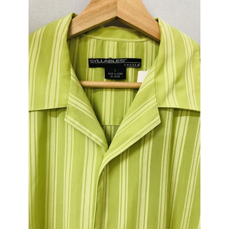 Lightgreen half sleeve shirt【00722】