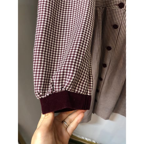 Vintage Velvet collar dress【01062】