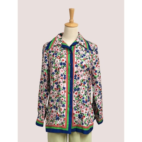 Made in France floral printed blouse【00605】