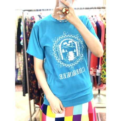 80s Blue Teddy Bear tee【01164】