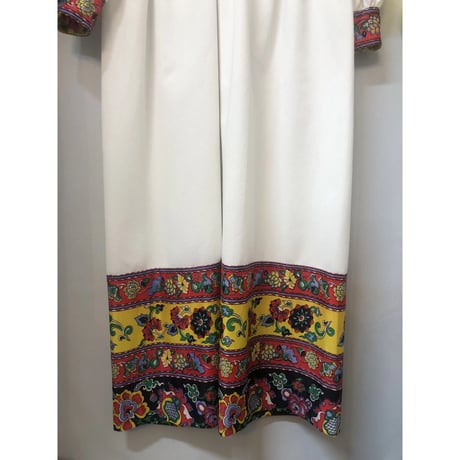 70s Bohemian maxi dress【01034】