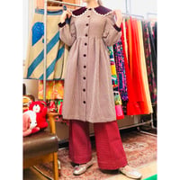 Vintage Velvet collar dress【01062】