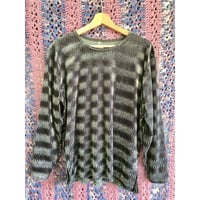 Gray velour top【01336】