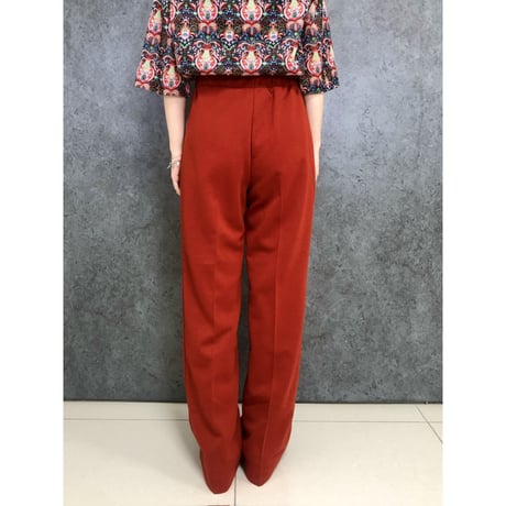 70s Rust-Red pants【01418】
