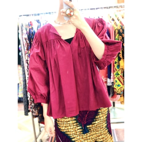 Vintage burgundy top【01204】