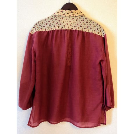 Vintage flare sleeve blouse【00381】