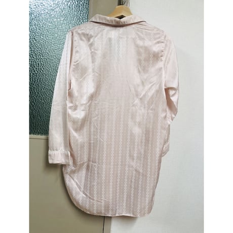 Vintage babypink pajama shirt【00849】