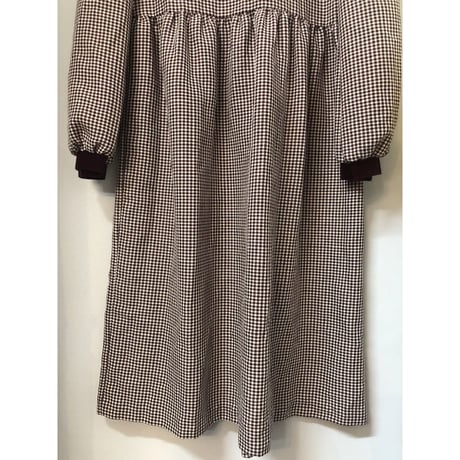 Vintage Velvet collar dress【01062】