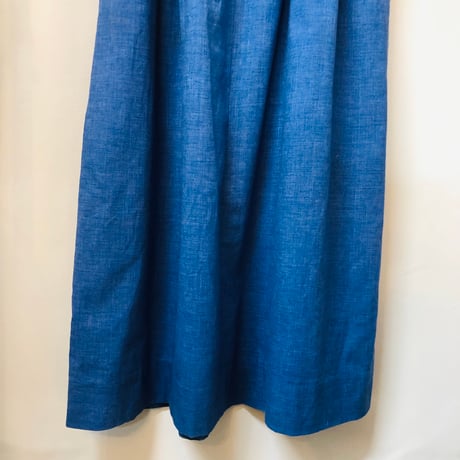 70s Sleeveless fish maxi dress【01099】