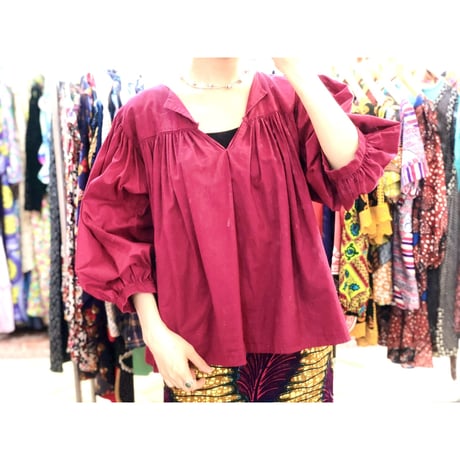 Vintage burgundy top【01204】