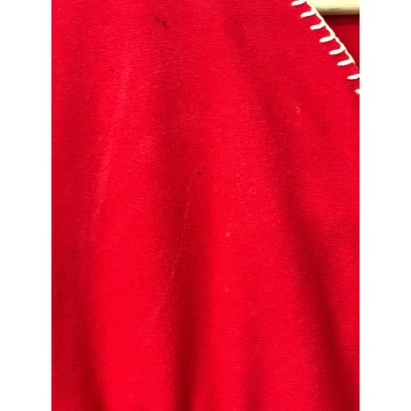 Vintage red fleece dress