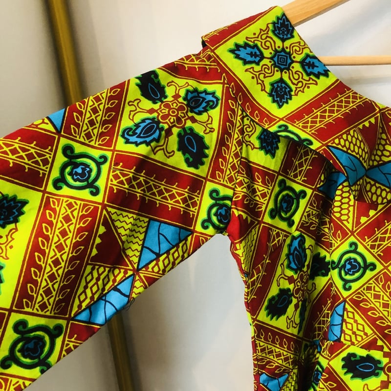 vintage Tee × African Batik Remake tunic Vintage Tee × African Batik Remake tunic