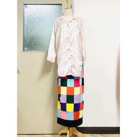 Vintage babypink pajama shirt【00849】