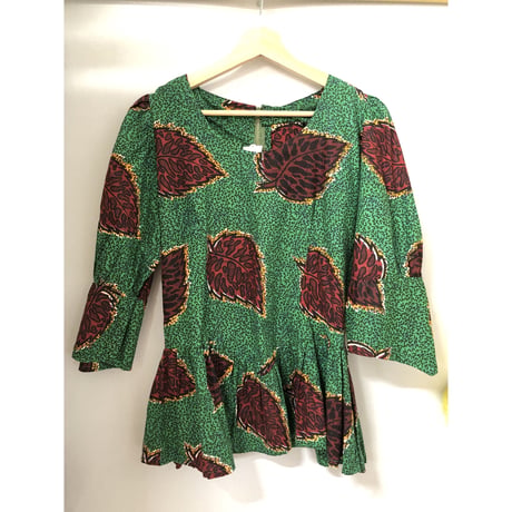 70-80s green batik setup【00573】