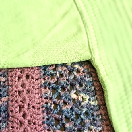 Green knit sweater【01371】