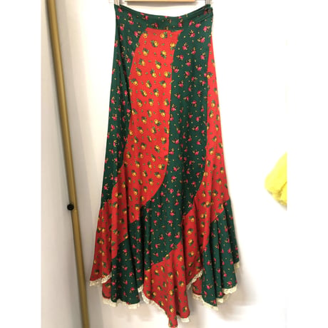 70s Escargot maxi skirt【01030】