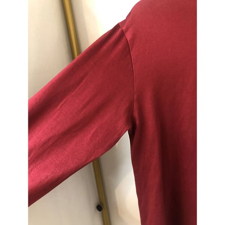 70-80s L.L.Bean Burgundy turtleneck top【01010】