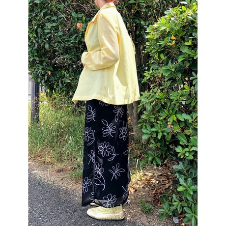 90s Black sleeveless maxi dress【00377】
